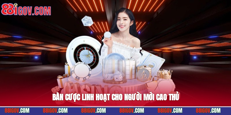 Bàn cược linh hoạt cho người mới, cao thủ